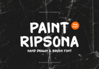 Paint Ripsona Font - Featured Image