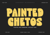 Painted Chetos Font - Featured Image