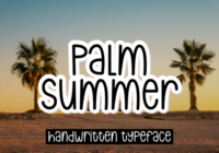 Palm Summer Font - Featured Image