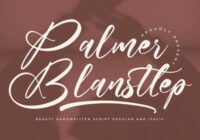 Palmer Blansttep Font - Featured Image