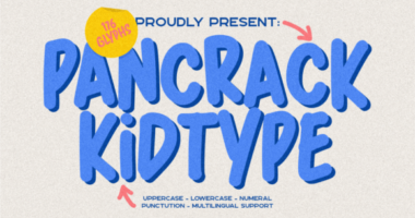 Pancrack Kidtype Font - Featured Image