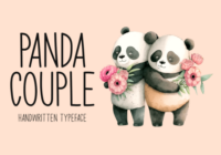 Panda Couple Font - Featured Image