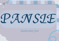 Pansie Font - Featured Image