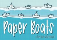 Paper Boats Font - Featured Image