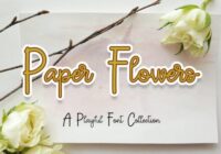 Paper Flowers Font - Featured Image