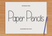 Paper Pencils Font - Featured Image