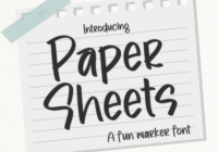 Paper Sheets Font - Featured Image