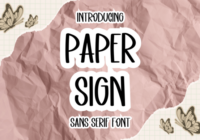 Paper Sign Font - Featured Image
