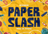 Paper Slash Font - Featured Image