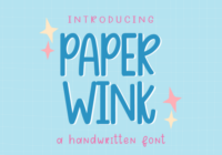 Paper Wink Font - Featured Image