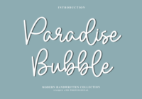 Paradise Bubble Font - Featured Image