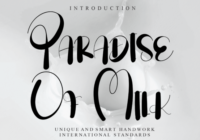 Paradise of Milk Font - Featured Image