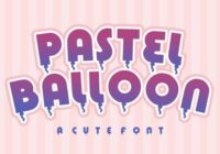 Pastel Balloon Font - Featured Image