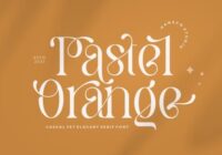 Pastel Orange Font - Featured Image