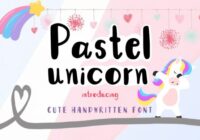 Pastel Unicorn Font - Featured Image