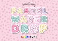Pastel Water Drop Font - Featured Image