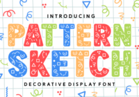 Pattern Sketch Font - Featured Image