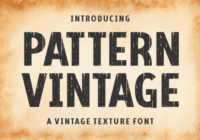 Pattern Vintage Font - Featured Image