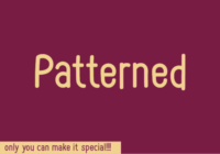 Patterned Font - Featured Image