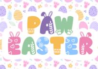 Paw Easter Font - Featured Image