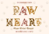 Paw Print Heart Font - Featured Image