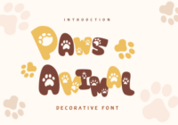 Paws Animal Font - Featured Image