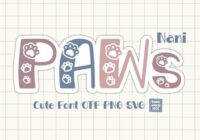 Paws Nani Font - Featured Image