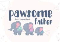 Pawsome Father Font - Featured Image