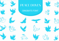Peace Doves Font - Featured Image