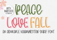 Peace Love Fall Font - Featured Image