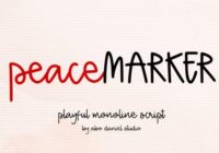 Peace Marker Font - Featured Image
