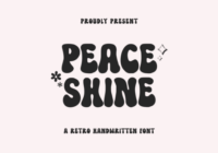 Peace Shine Font - Featured Image