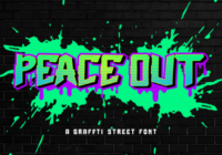 Peace out Font - Featured Image