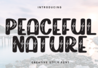 Peaceful Nature Font - Featured Image