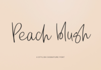 Peach Blush Font - Featured Image