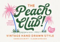 Peach Club Font - Featured Image