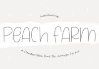 Peach Farm Font - Featured Image