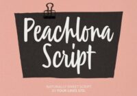 Peachlona Script Font - Featured Image