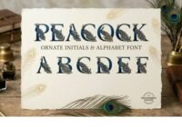 Peacock Ornate Font - Featured Image