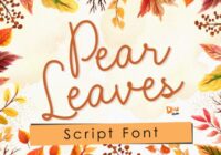 Pear Leaves Font - Featured Image