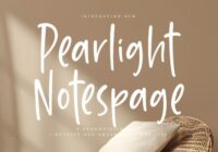 Pearlight Notespage Font - Featured Image