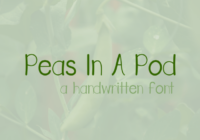Peas in a Pod Font - Featured Image