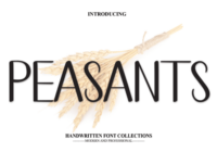 Peasants Font - Featured Image