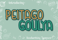 Peitago Goulya Font - Featured Image