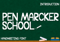 Pen Marcker School Font - Featured Image
