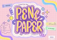 Pen and Paper Font - Featured Image