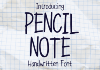 Pencil Note Font - Featured Image
