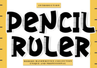Pencil Ruler Font - Featured Image