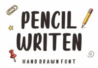 Pencil Writen Font - Featured Image