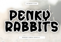 Penky Rabbits Font - Featured Image